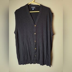 Vintage Arnold Palmer Golf 80s 90s Sears Button-Up Sweater Vest